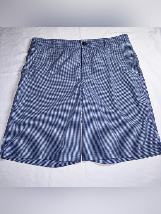 lululemon athletica Other - Lululemon Athetica Shorts Mens 38 Blue Gingham Check Golf Casual Stretch